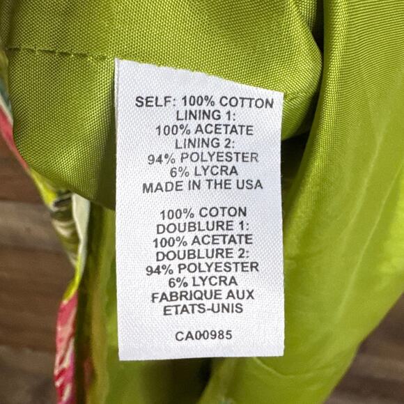 Nanette Lepore Dis Rose Tropical Floral Strapless Sheath Dress Size 10 - Picture 11 of 12